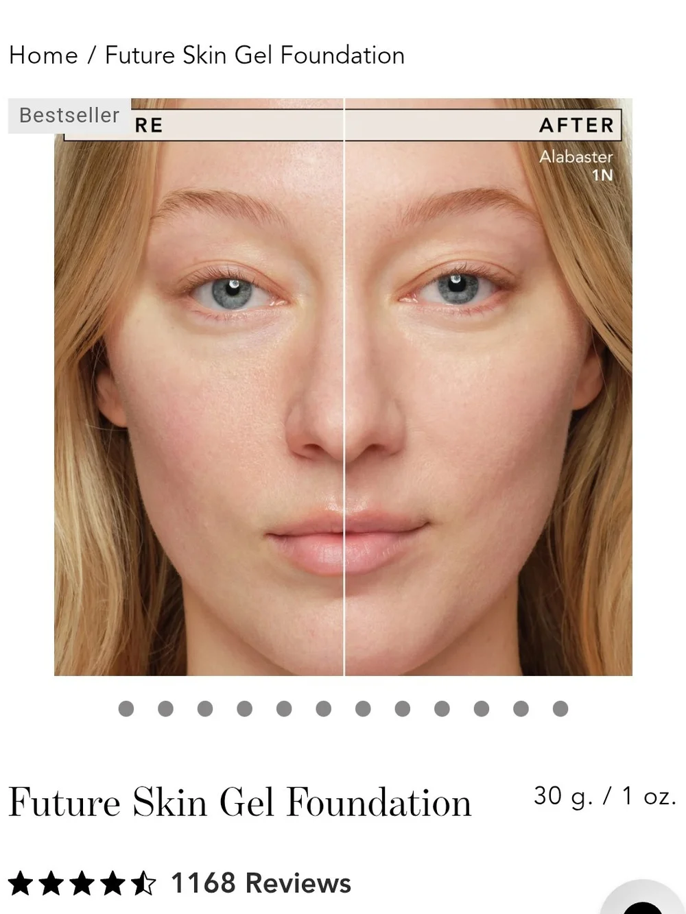 Chantecaille Future Skin Oil Free Gel Foundation - Alabaster